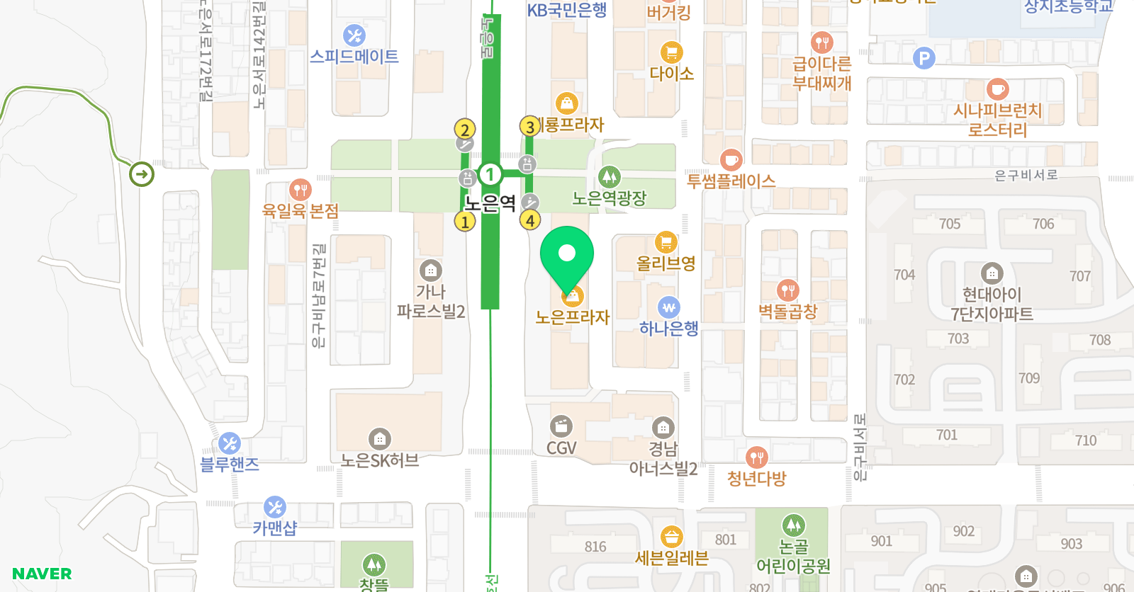 소마 사고력수학 대전노은점 위치