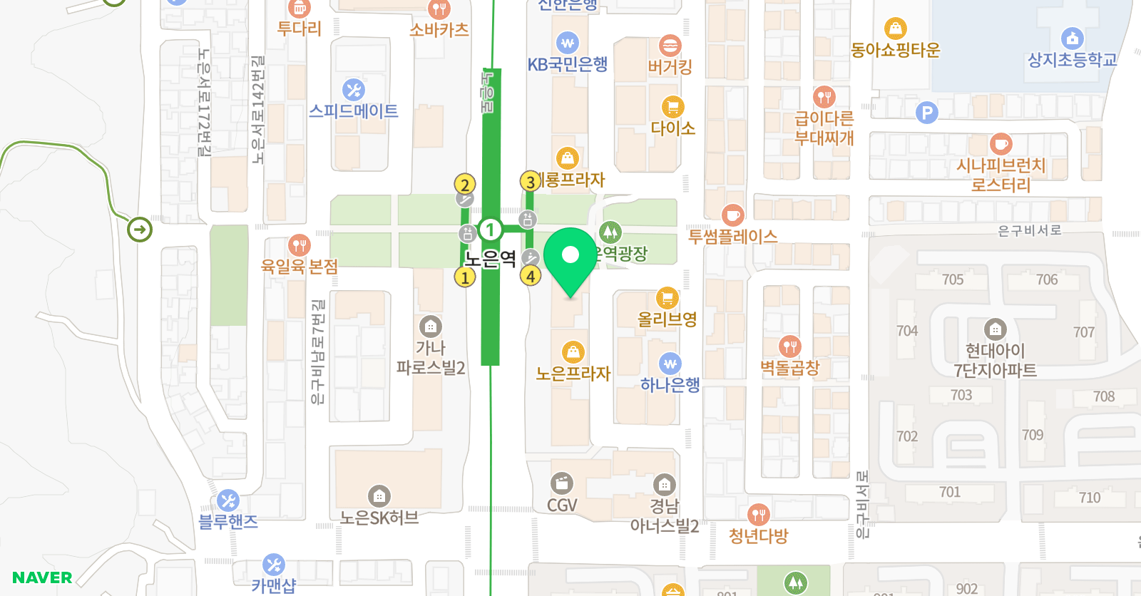 아소비 유성학원 위치