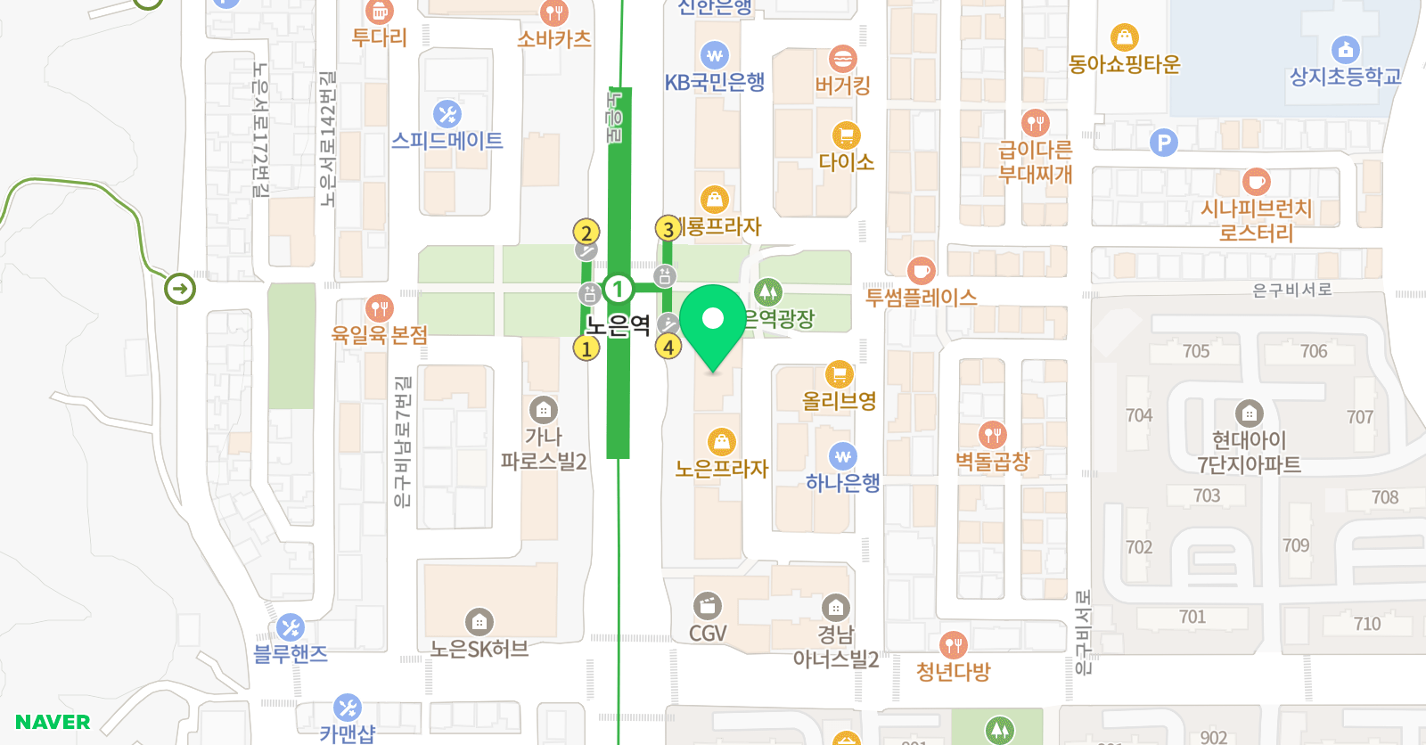 지지스터디 학원 위치