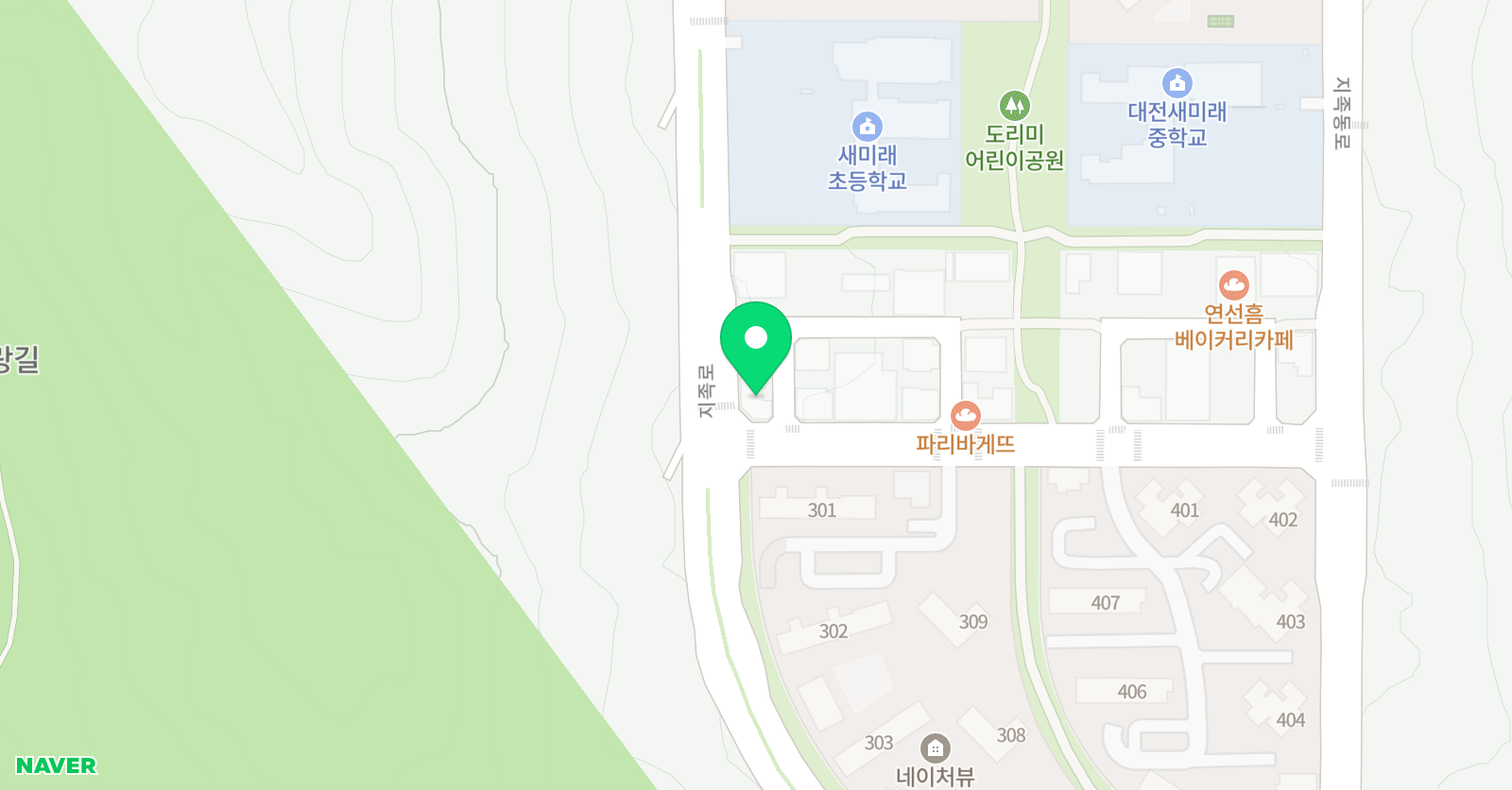 윤선생 영어숲학원 유성새미래점 위치