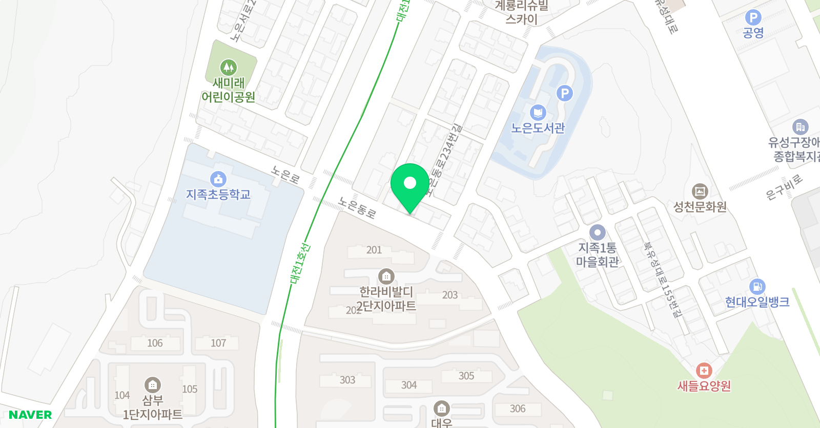뮤엠 영어 지족NEST 위치
