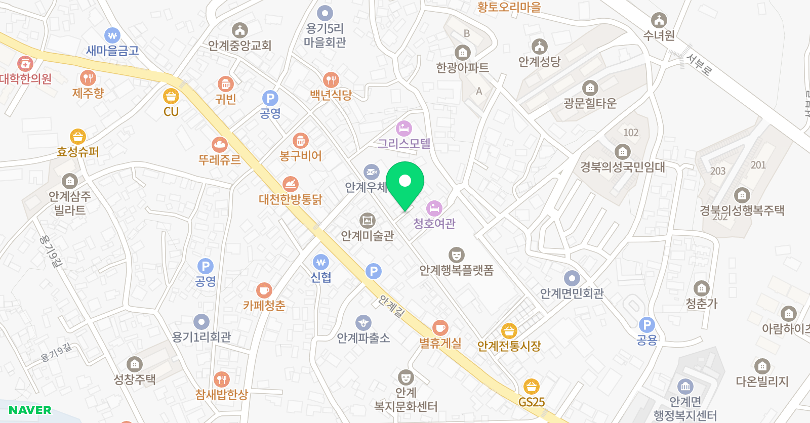 안계K 학원 위치