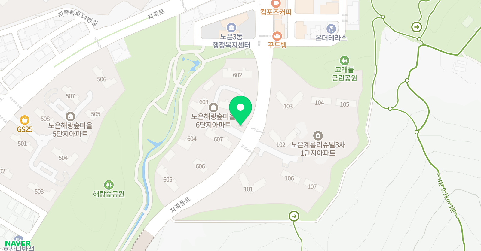 윤선생우리집앞 영어교실 해랑숲교습소 위치