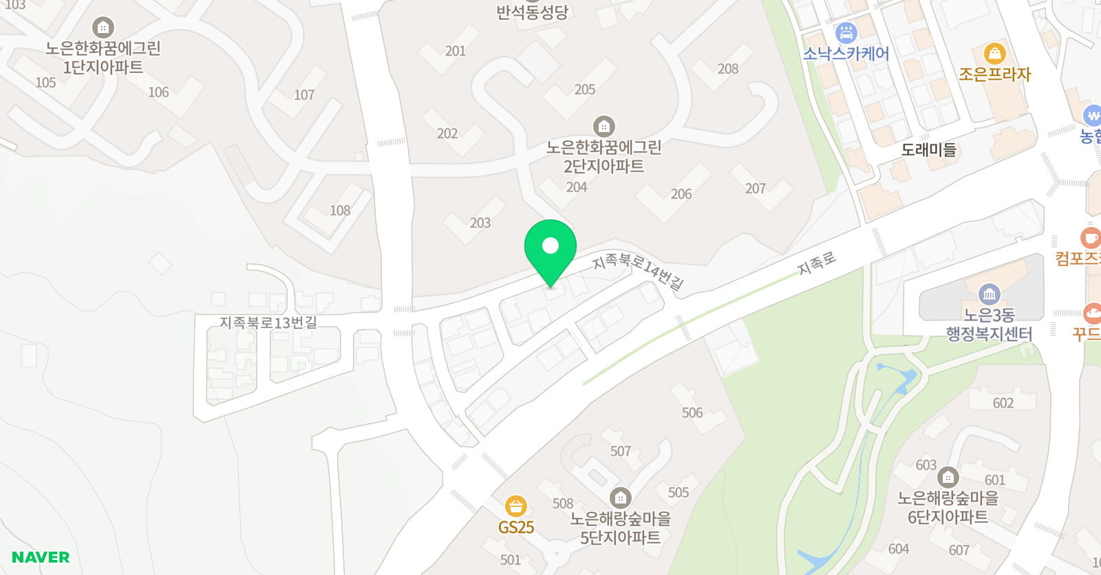 아소비 꿈터학원 위치