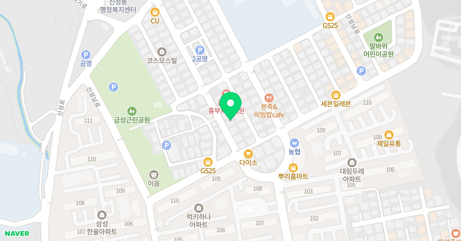 큐브 수학학원 위치
