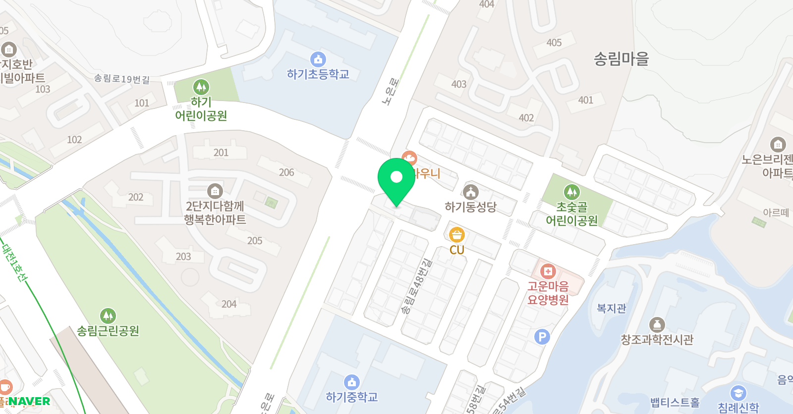 송림고대 수학학원 위치
