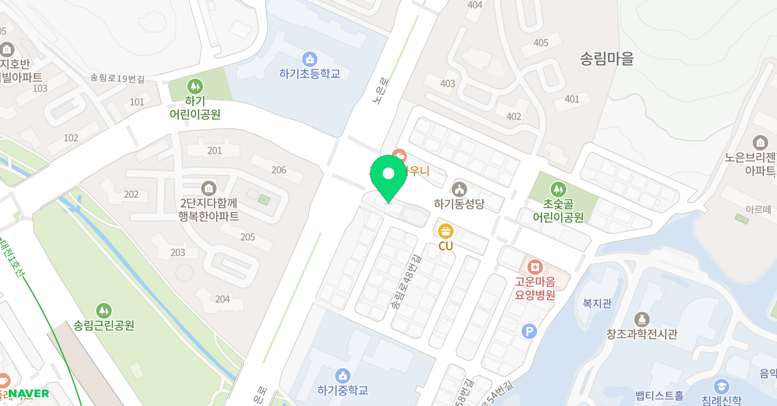 3030 영어학원 하기센터 위치