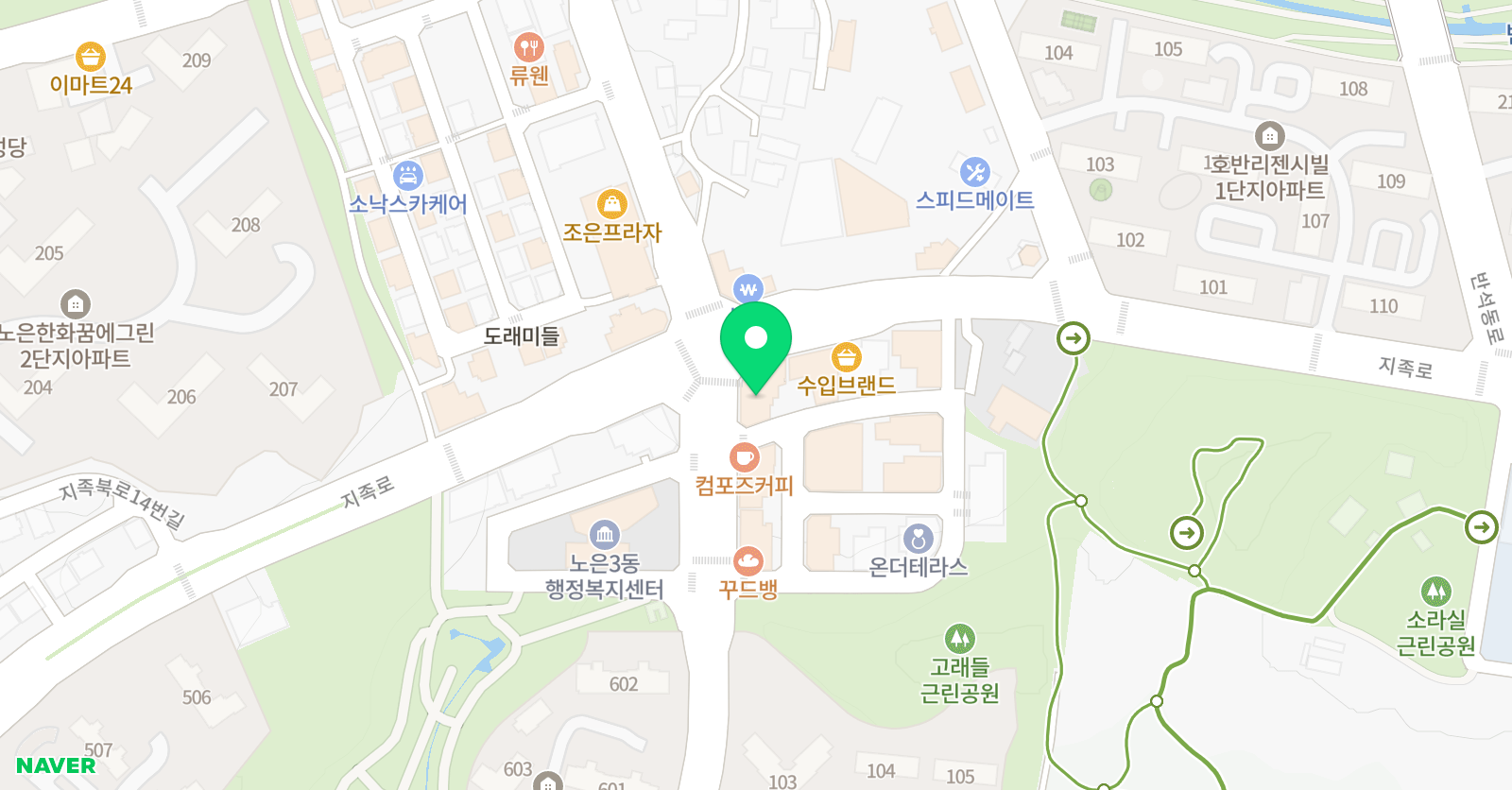 EiE고려대 어학원 대전노은캠퍼스 위치