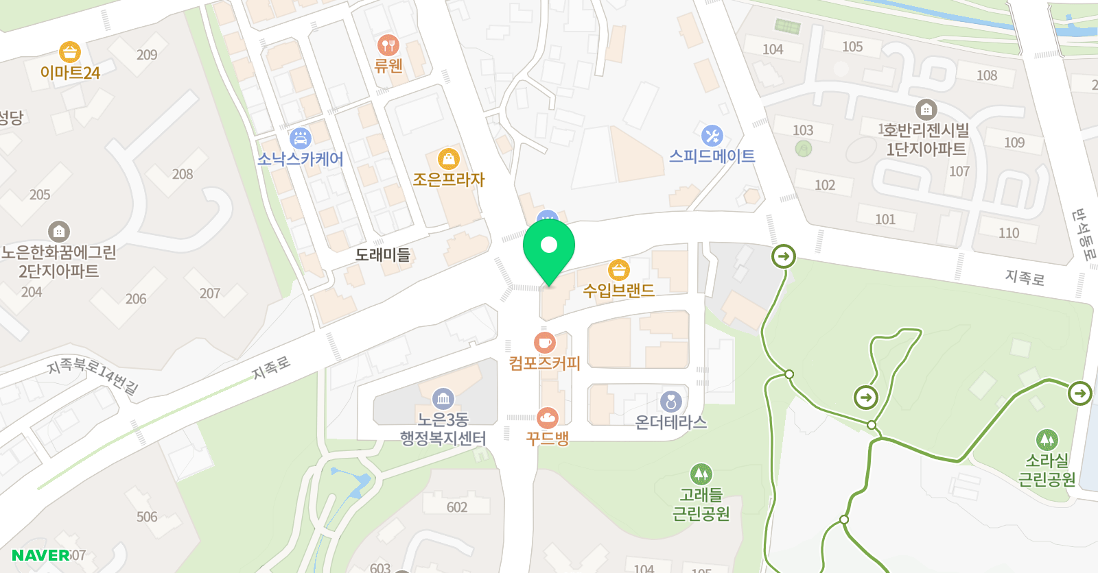 우범석 영어수학전문학원 위치