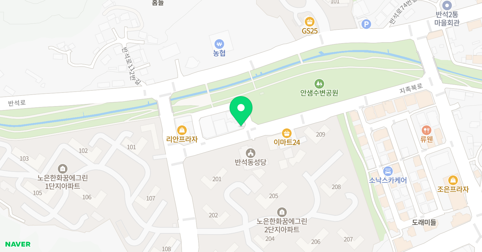 리드인 쑤샘 영어학원 위치