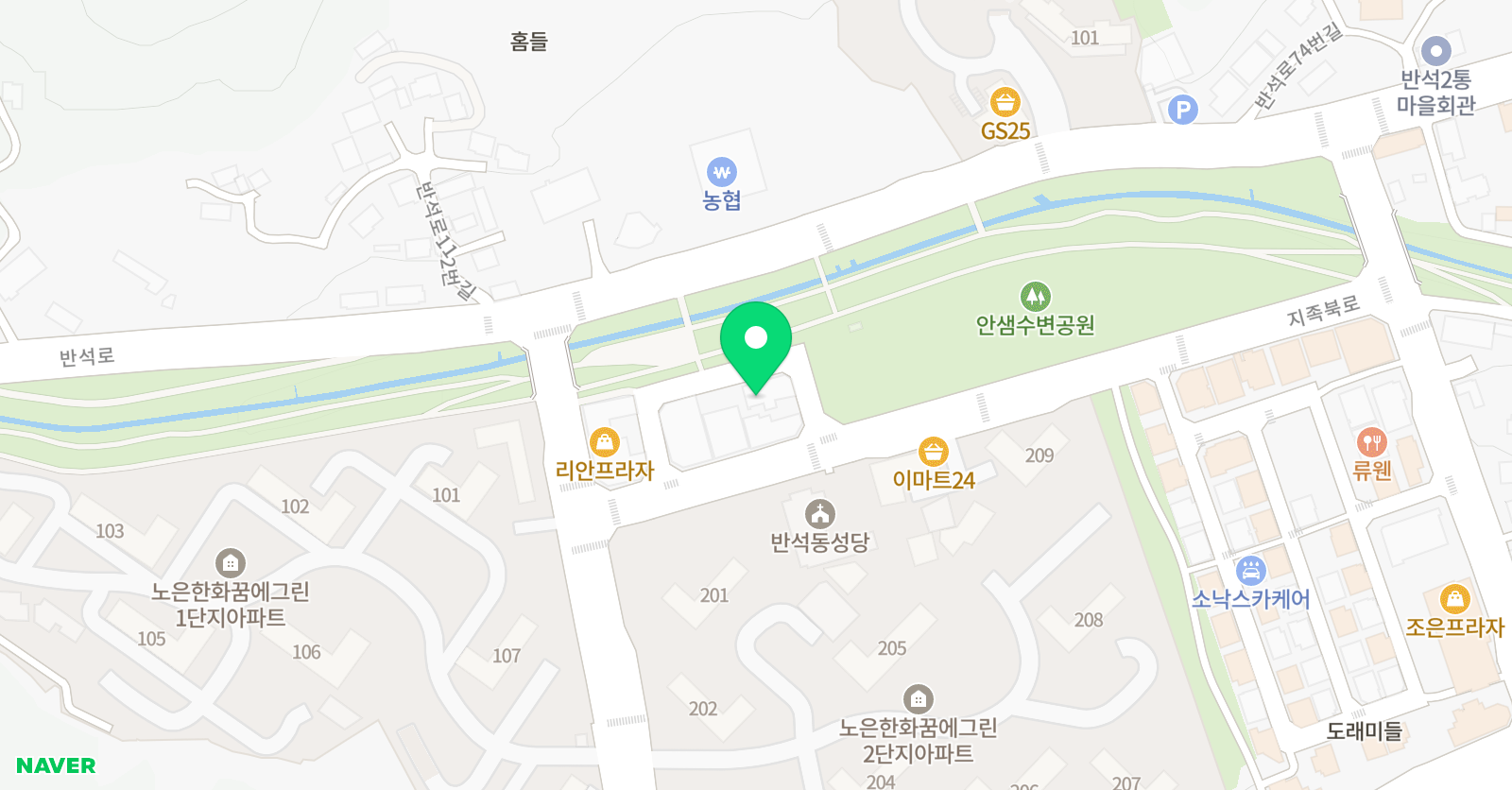 라온 음악학원 위치