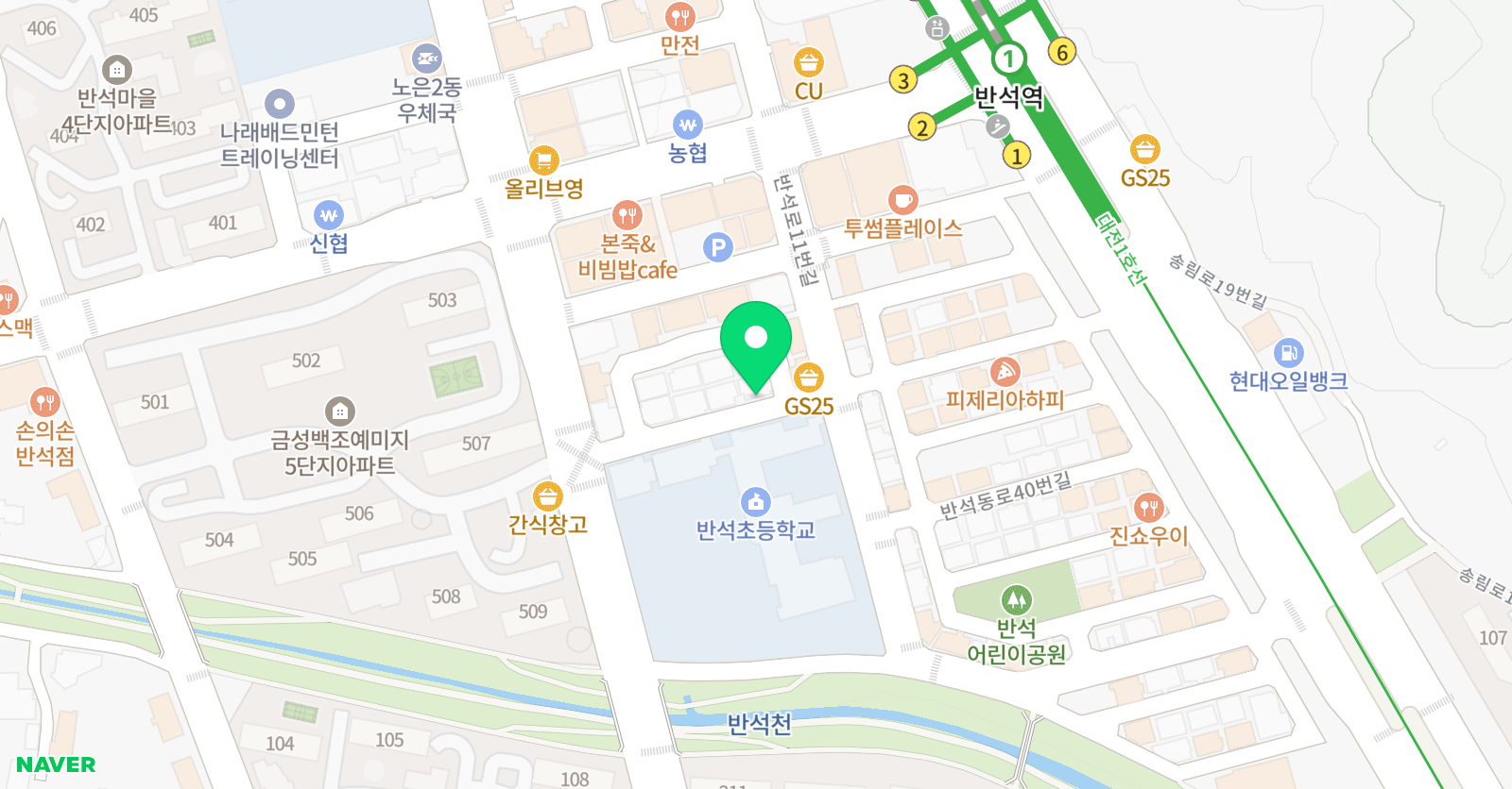 노은연세 음악학원 위치