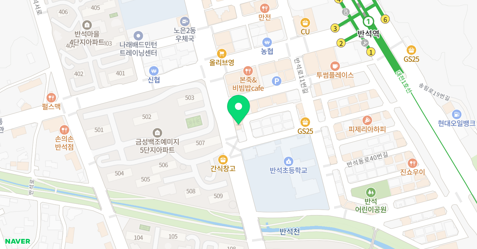 더베스트웨이 영어 위치