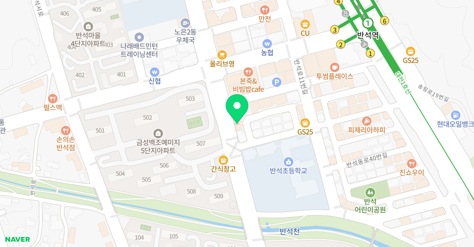 수림 수학학원 위치