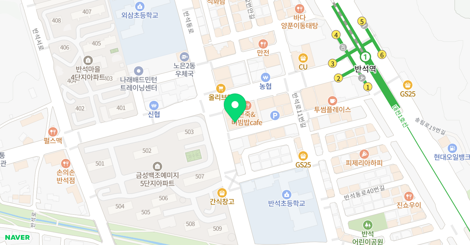 호암 태권도 위치