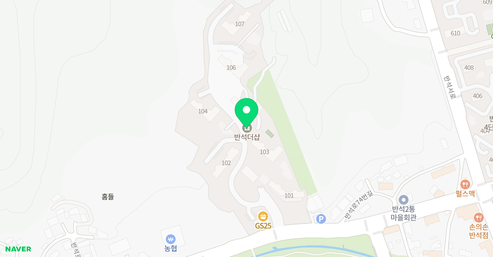 아소비 유성반석더샵점 위치