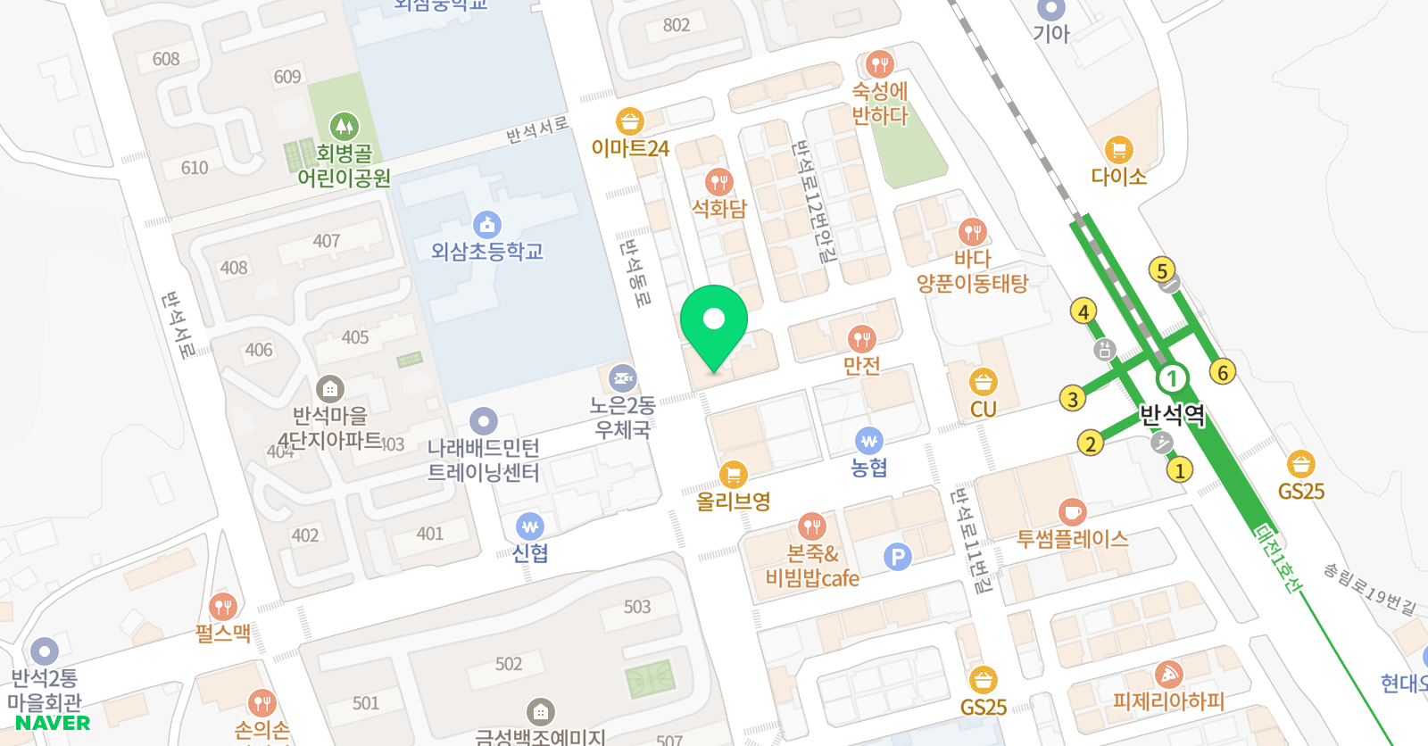 비바 영어학원 위치