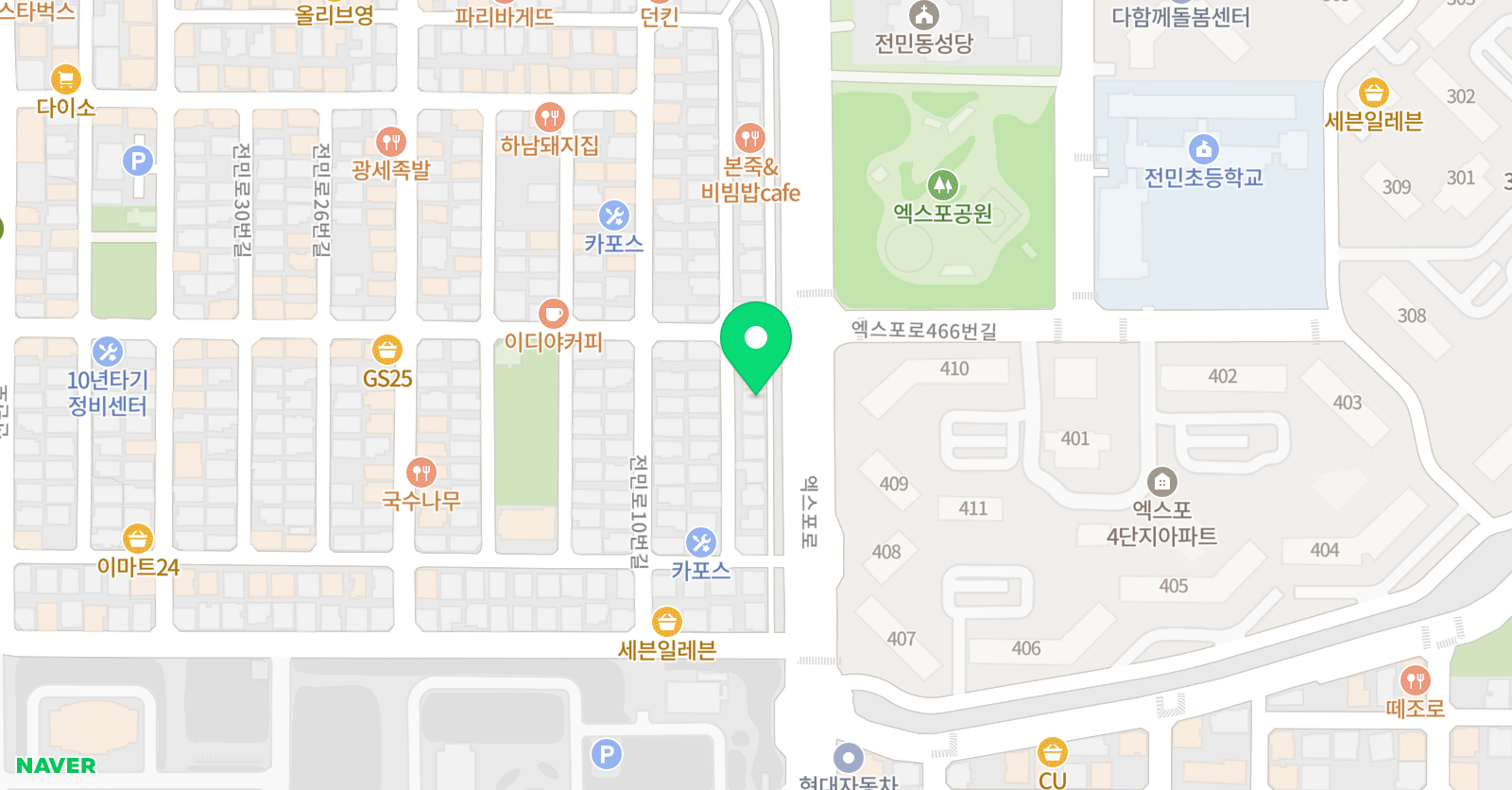 이미지다빈치 미술학원 위치