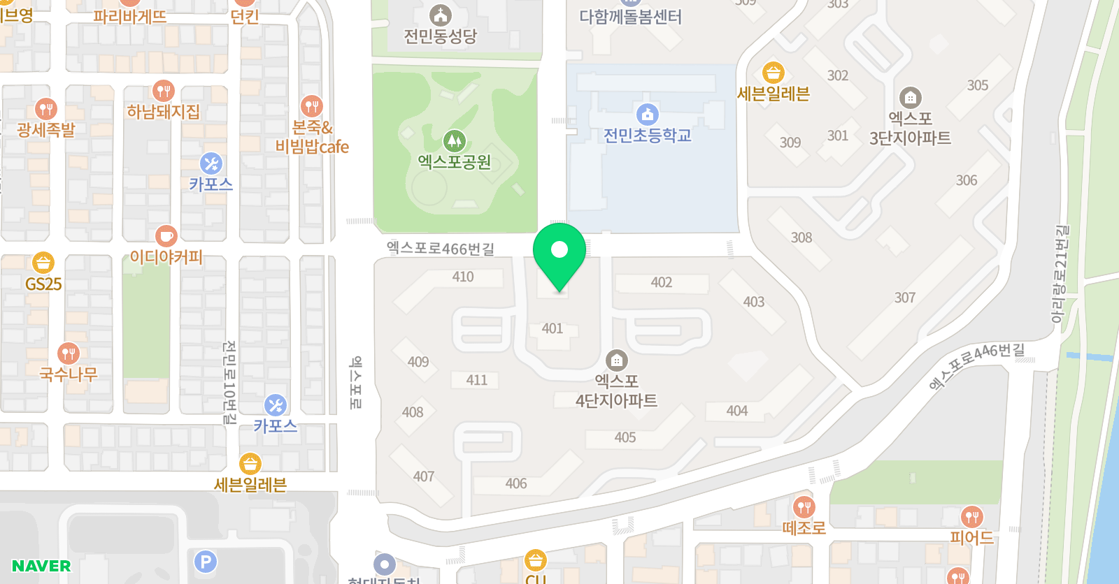 한우리독서토론논술 전민독서교실논술교습소 위치