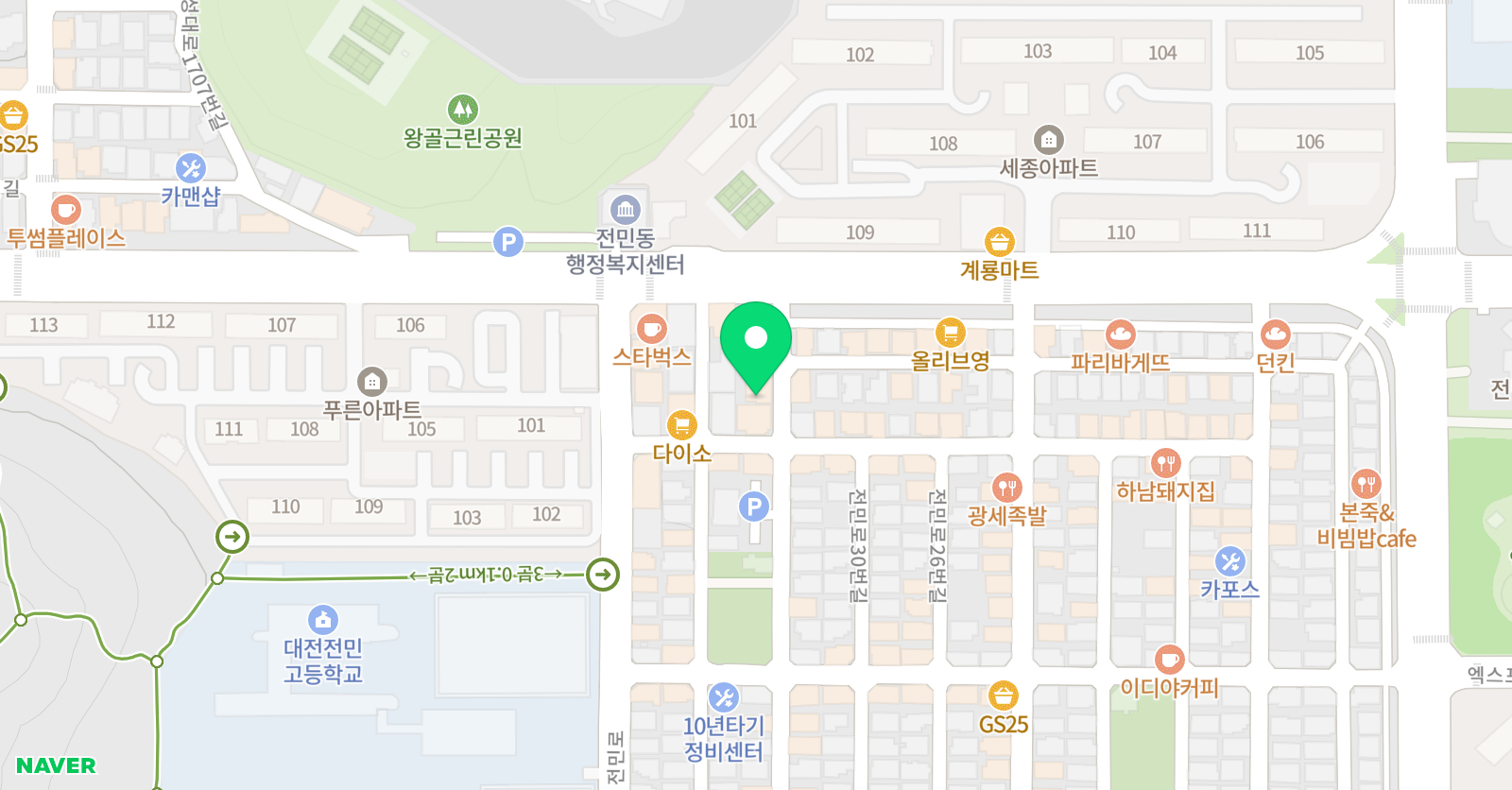 실로아 음악무용학원 위치