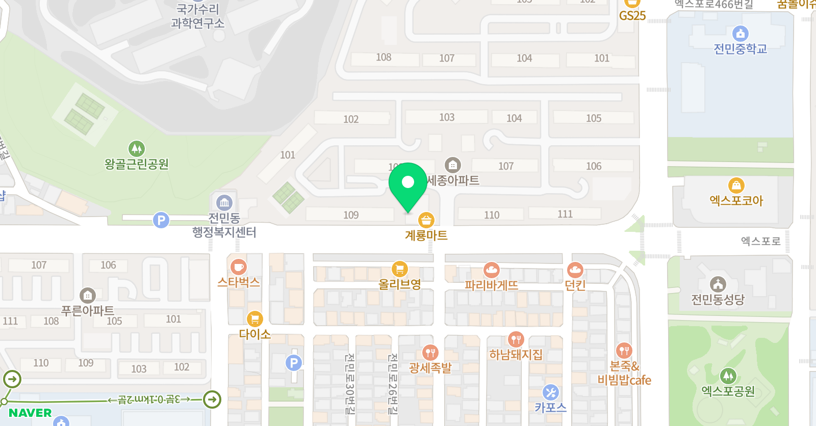 일당백 수학교습소 위치