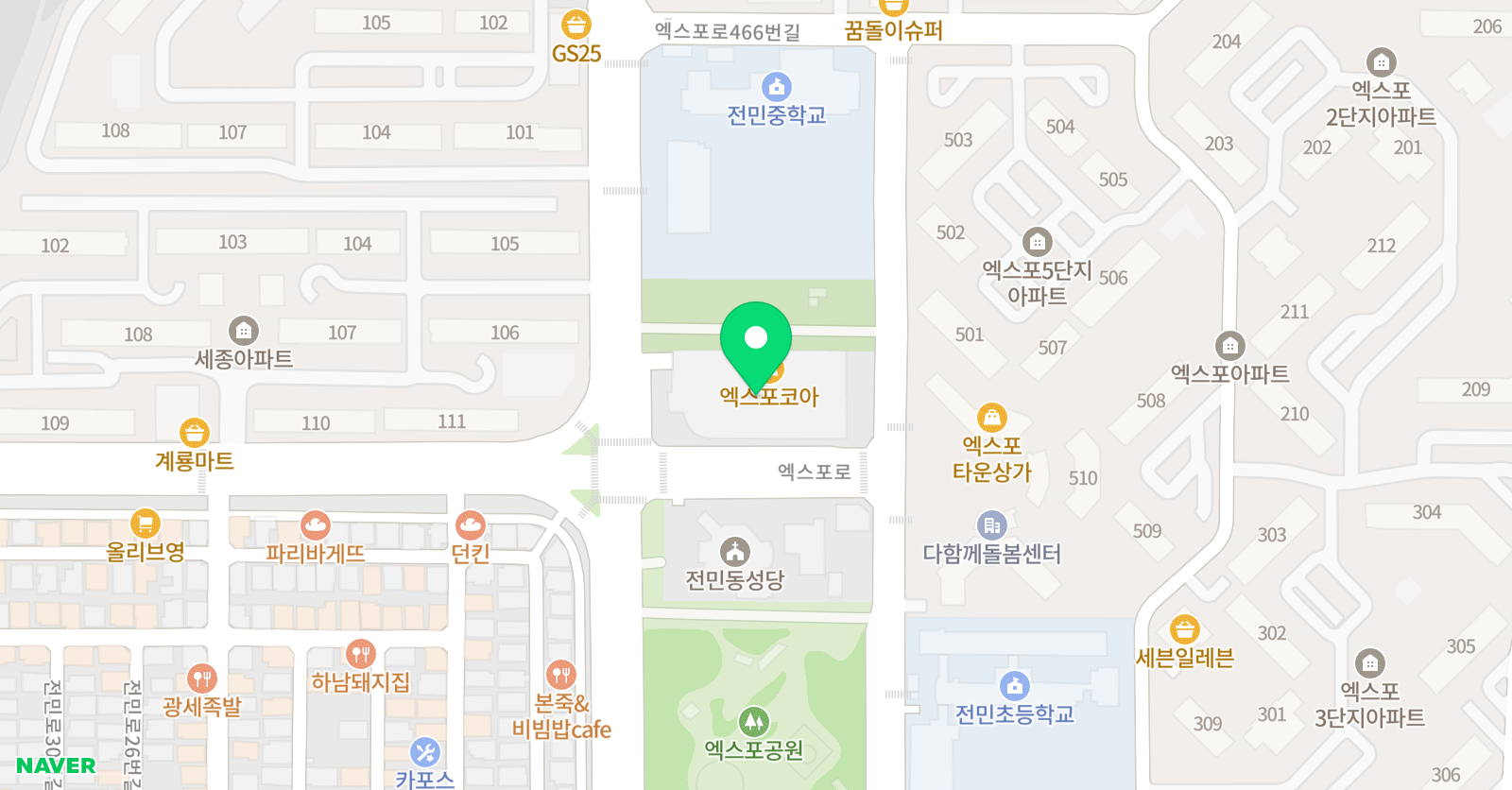 유니팝 미술학원 위치