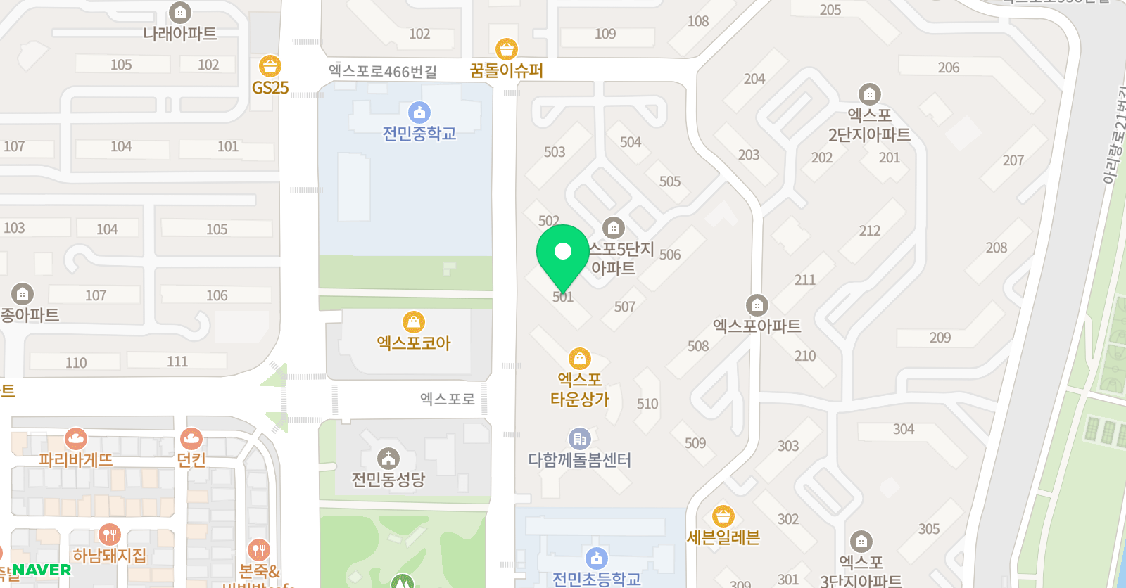 기탄 사고력교실 엑스포교실1호점 위치