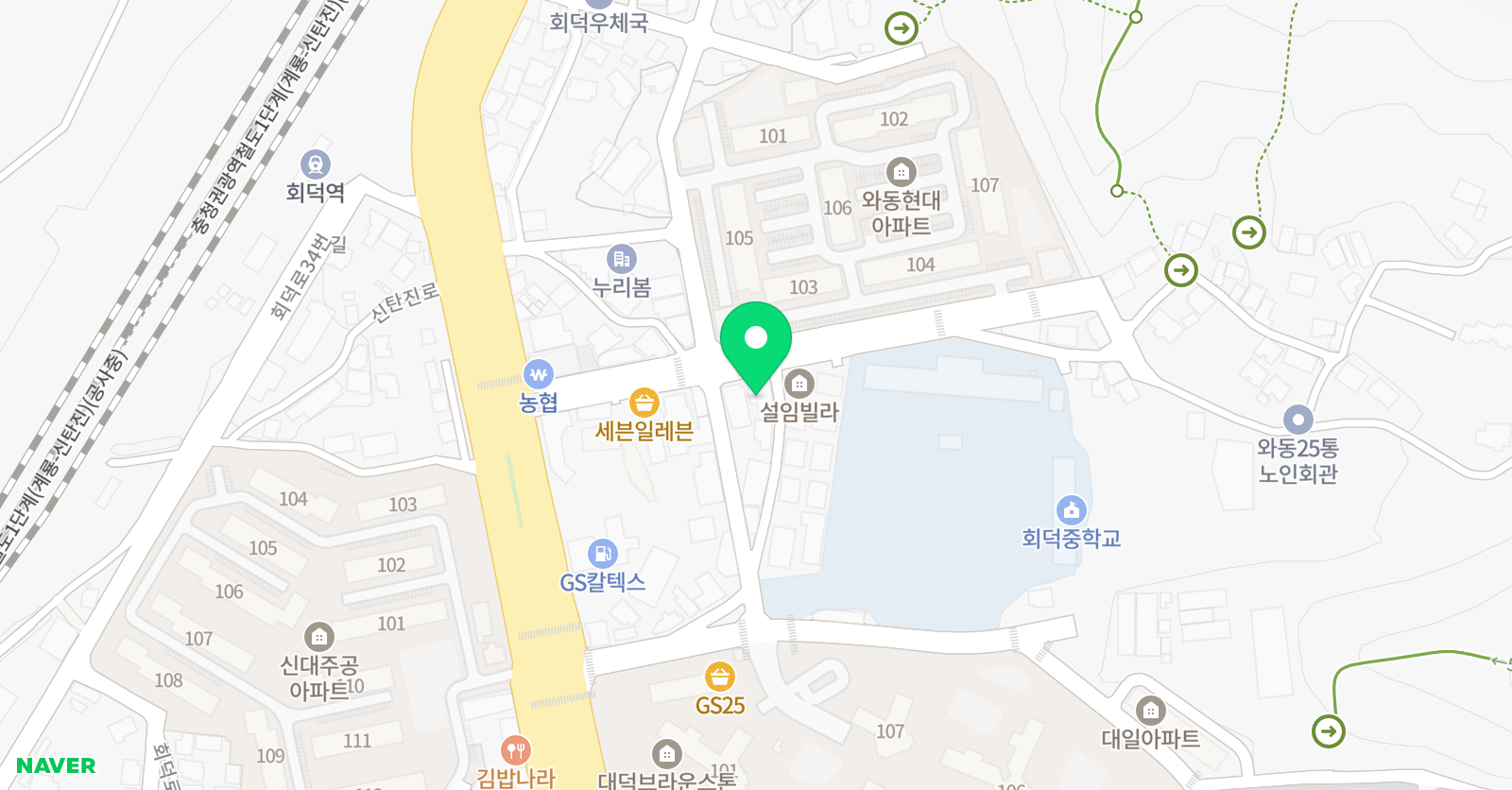 와동 태권도 위치