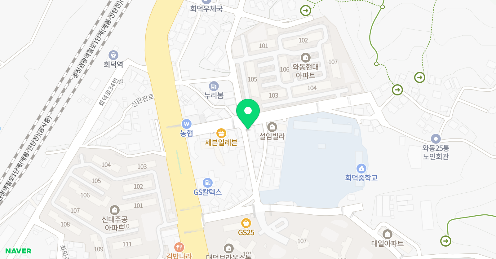 은빛 학원 위치