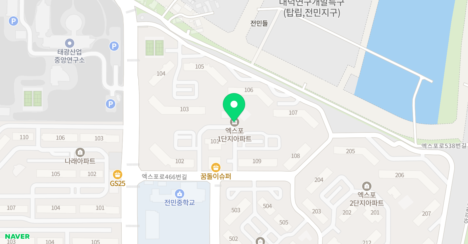 삼성영어 엑스포1단지학습관 위치