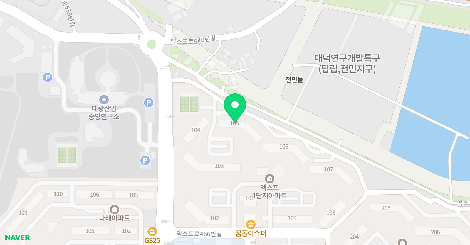 ERC 영어독서클럽 대전유성삼성엑스포점 위치