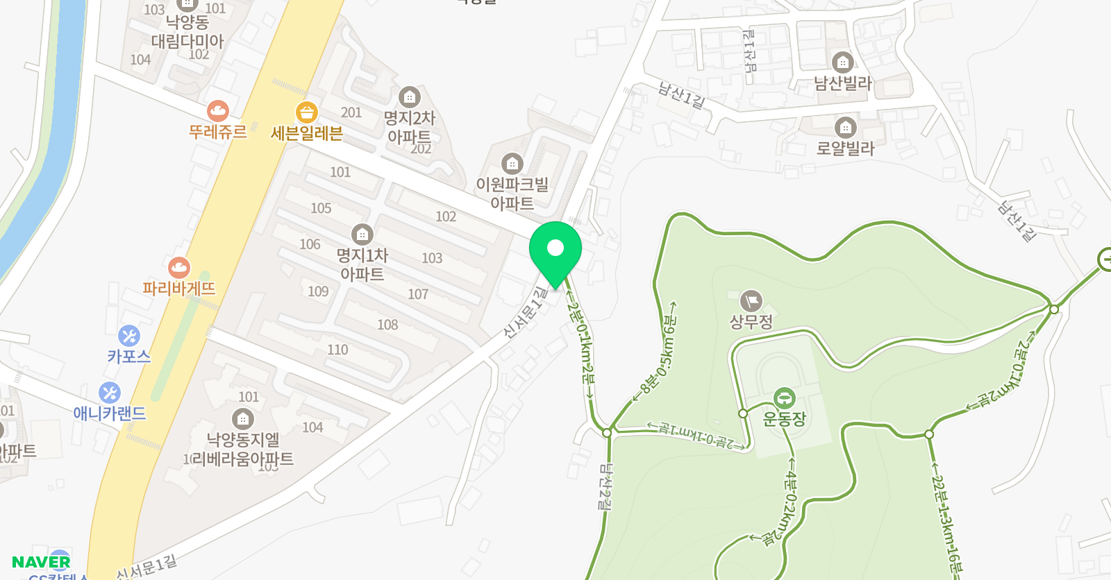 MTA 태권도 경북 상주점 위치