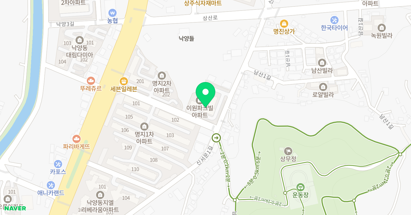 빨간펜 수학의달인 낙양점 위치