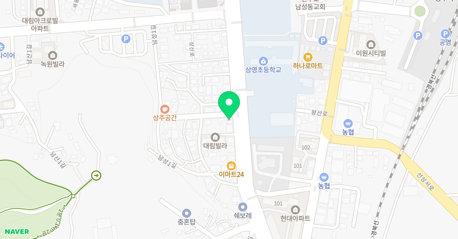 리틀팍스 어학원 경북상주센터 위치
