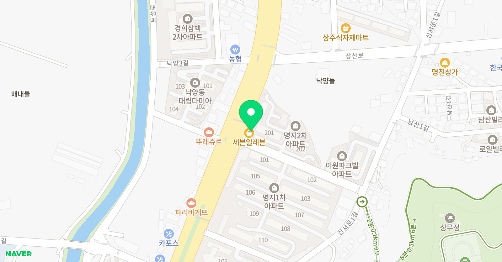 SUR 집중정속독 학원 위치