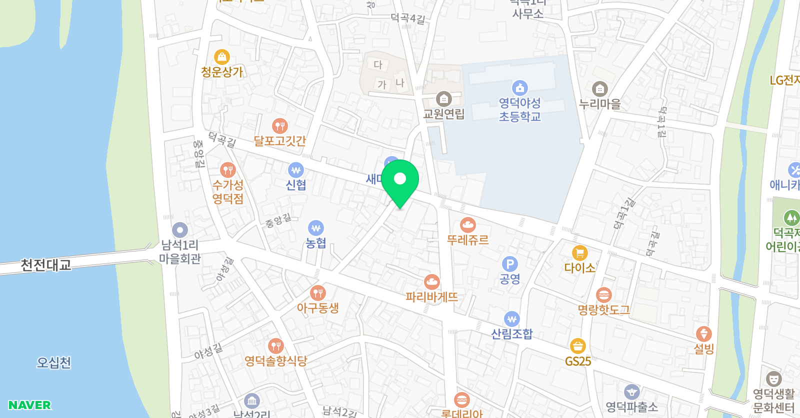 중앙 태권도 위치