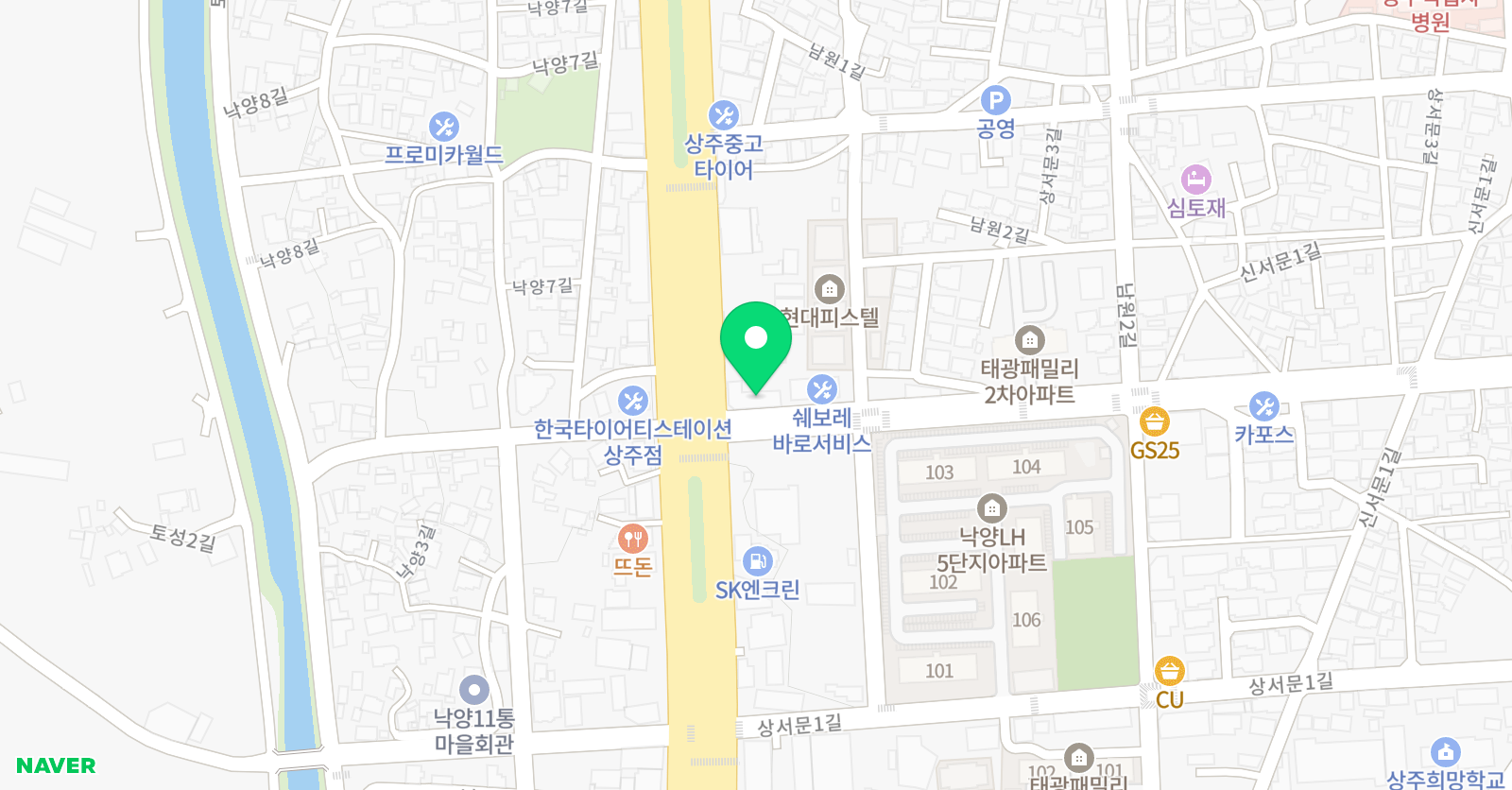 열린아카데미 학원 위치