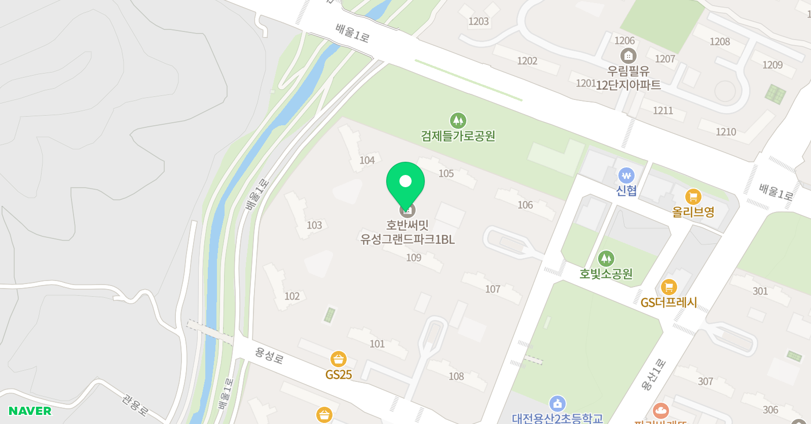 책읽는다락서원 관평용산원 위치