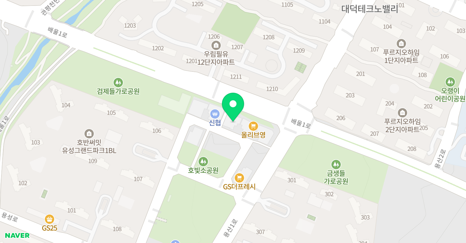 라이즈 어학원 대전유성캠퍼스 위치