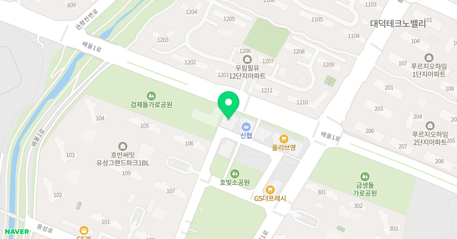 정상 어학원 대전용산테크노캠퍼스 위치