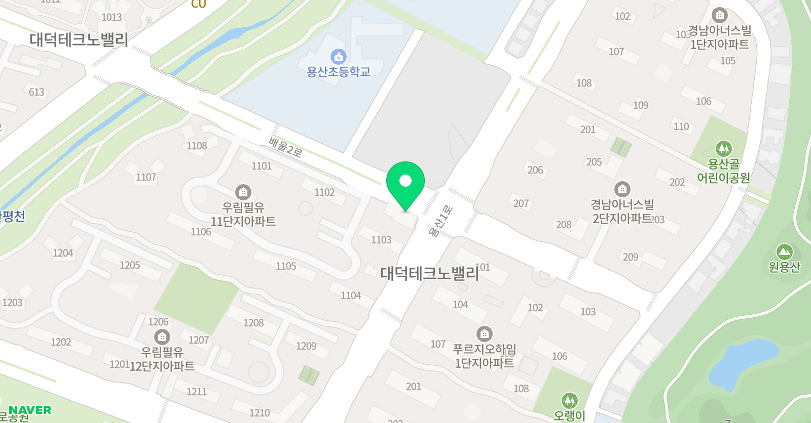 선 태권도 위치