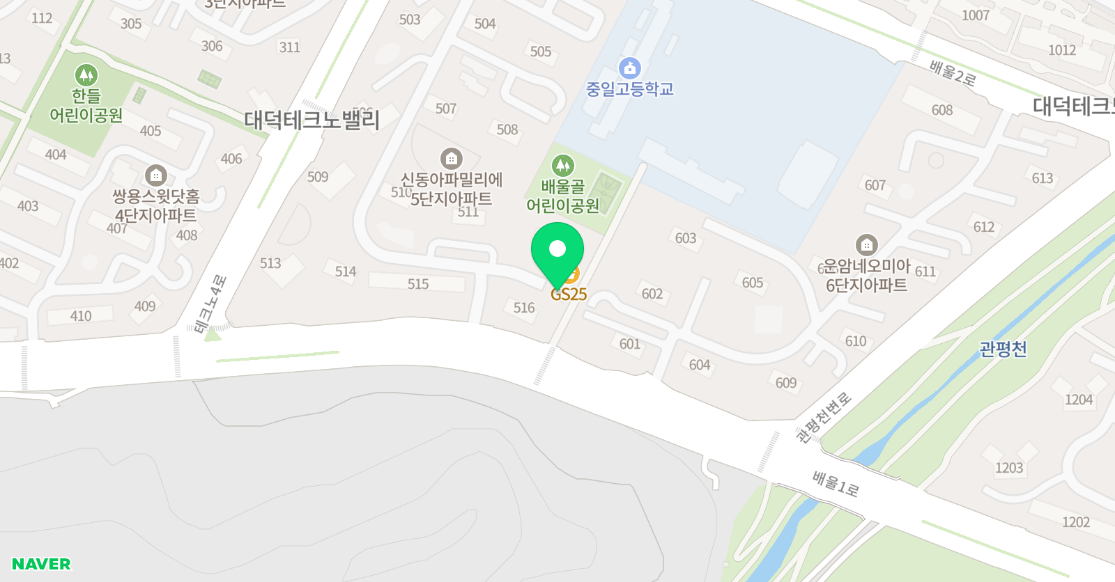 창의 숲 위치