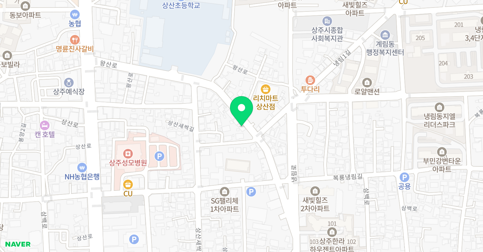 뮤엠 영어 상산교습소 위치