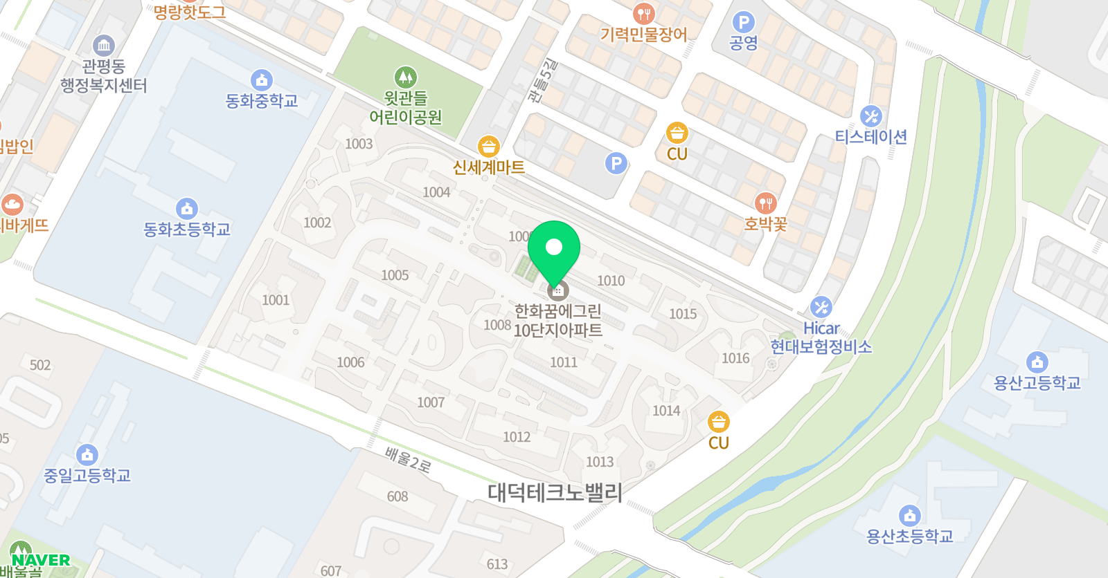 관평포르테음악학원 위치