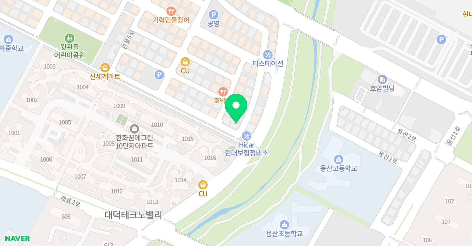 생각나무 위치