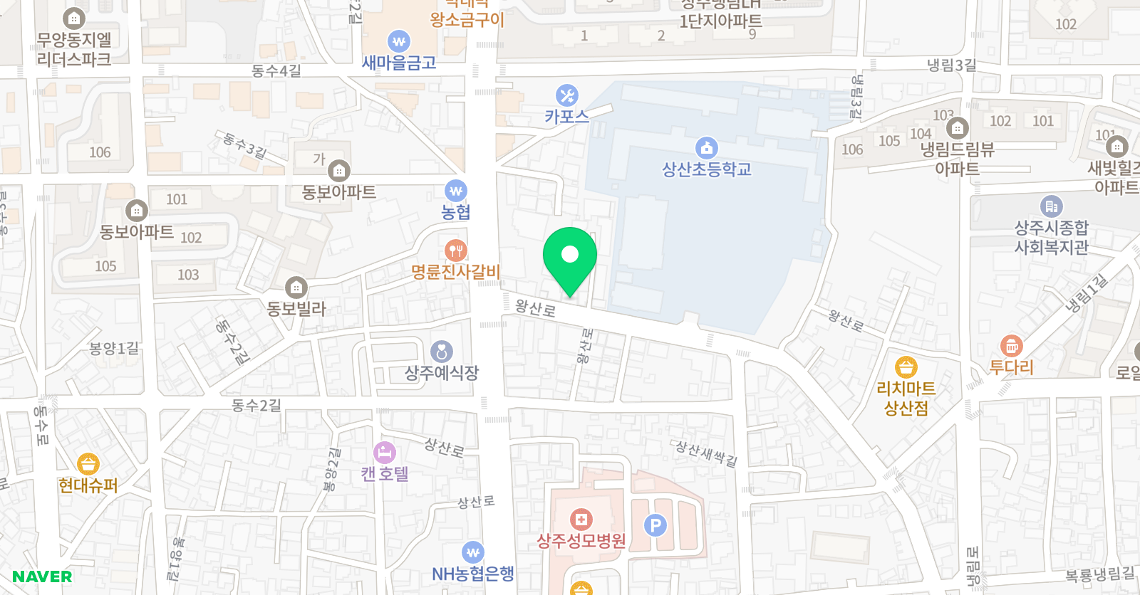 에스앤제이 영어수학전문학원 위치