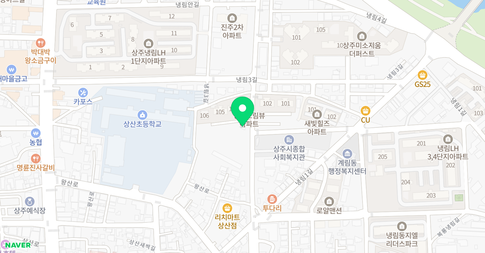탑 영어학원 위치
