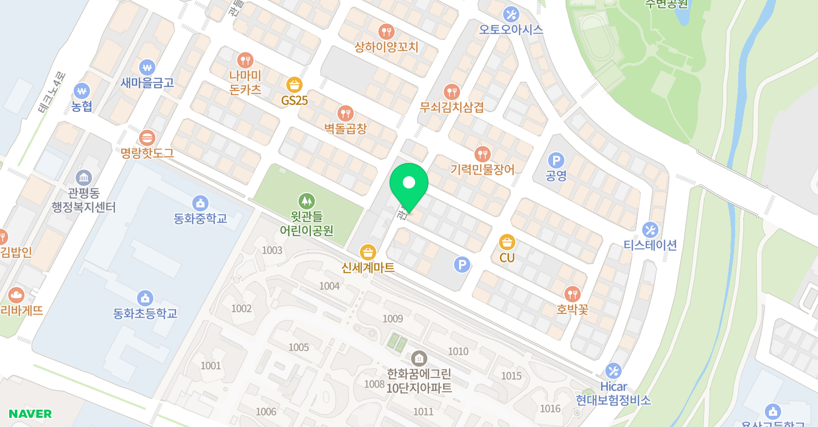 테크노뮤즈 음악학원 위치