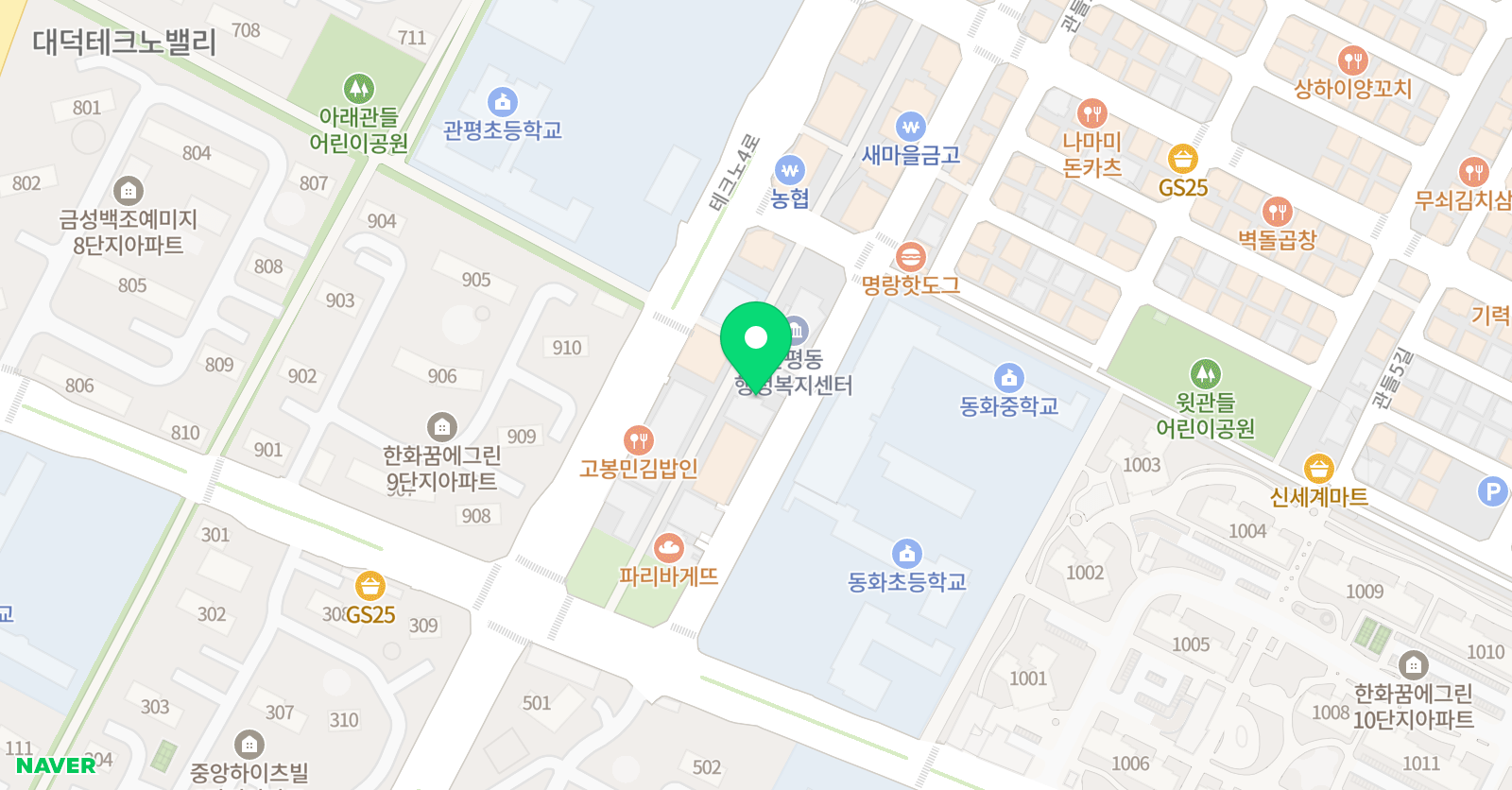 예영 수학학원 위치