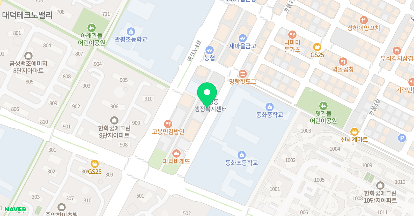 채널원 수학영어학원 위치